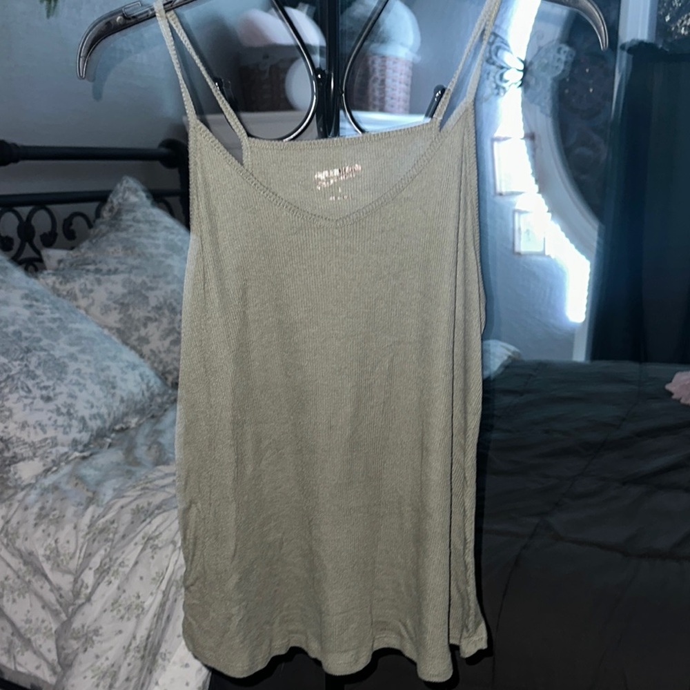Women's Olive Green Tank Top